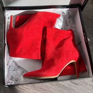 AQUA Suede Red Boots